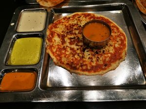 Uthappam at Saravana Bhavan in Brussels