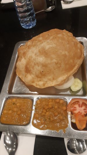 Chana Bartura #Veganuary at Saravana Bhavan in Brussels