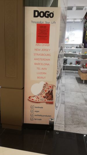 Banner at DoGo in Berlin