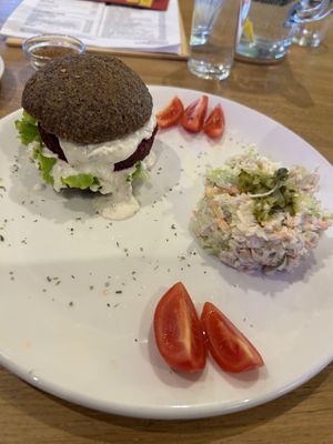 Burger  at bistro ZDRAVO in Sarajevo
