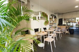 Inside at bistro ZDRAVO in Sarajevo