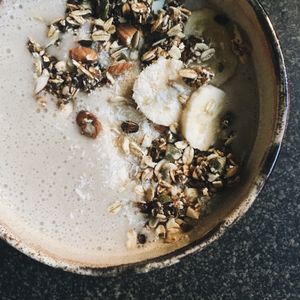 Granola bowl at bistro ZDRAVO in Sarajevo