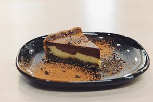 Eurokrem cake at bistro ZDRAVO in Sarajevo