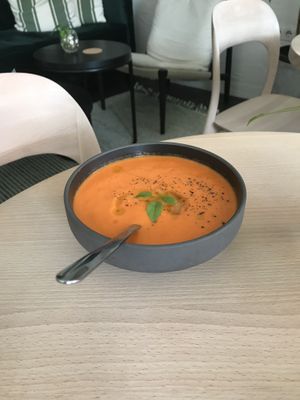 Gazpacho  at bistro ZDRAVO in Sarajevo