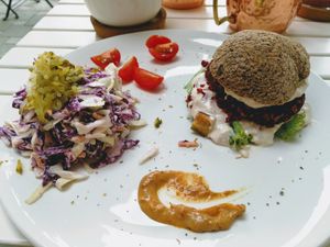 Burger. at bistro ZDRAVO in Sarajevo