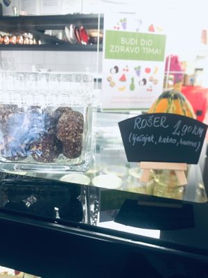 power balls at bistro ZDRAVO in Sarajevo