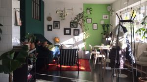 the ambiance  at bistro ZDRAVO in Sarajevo