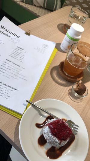 Cake at bistro ZDRAVO in Sarajevo