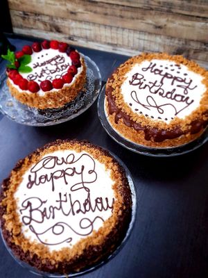 Vegan Banoffe Pies. Gluten and dairy free, raw and great for a diabetisc as well.  at Avo Cafe in Waterford