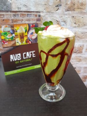 Avo Cafe House Special.
Vegan Smoothie with coffee and coconut cream. Amaizng dessert. :) at Avo Cafe in Waterford