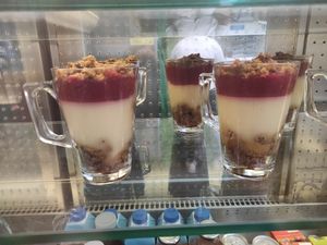 Vegan custard desert at Avo Cafe in Waterford