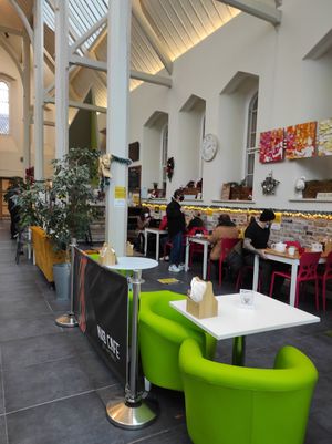 Seating at Avo Cafe in Waterford