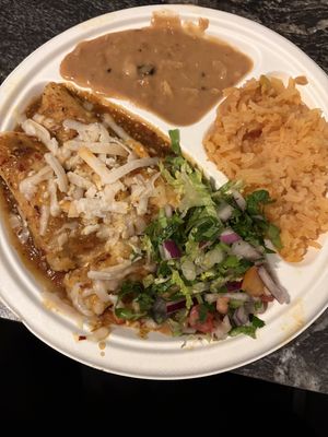 Potato Enchiladas  at Borreguitas in Pomona
