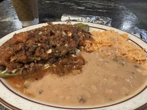 Nopal relleno con asada!  at Borreguitas in Pomona