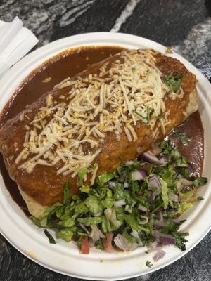 Good wet al pastor burrito   at Borreguitas in Pomona
