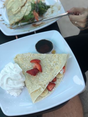 Maple and fruit with vegan batter   at Crepe Escape in Picton