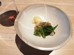 Celeriac and leaves at Lûmé in South Melbourne