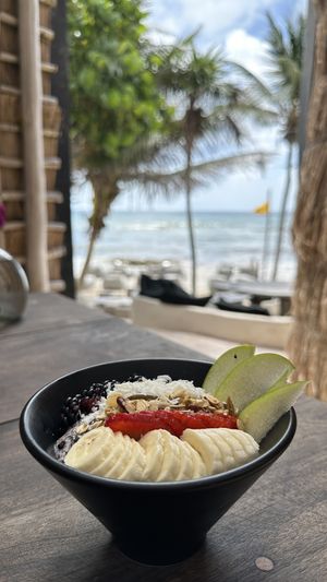Breakfast spot  at Papaya Playa Project in Playa Del Carmen