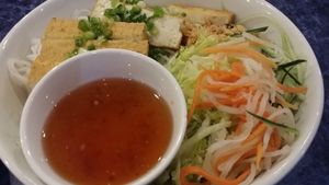 tofu salad wth ginger dressing at Pho Viet in West Melbourne