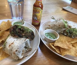 Burritos all around  at Veggie Grill by Next Level in El Segundo