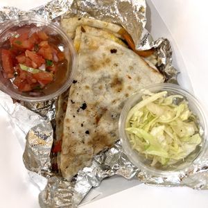 steak quesadillaas  at Veggie Grill by Next Level in El Segundo