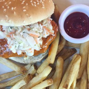 Nashville Hot Chickn’ Sandwich  at Veggie Grill by Next Level in El Segundo