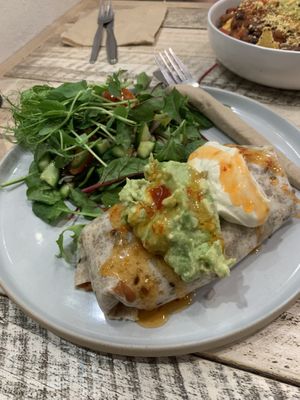 Bean burrito   at Perfect Break Vegetarian Cafe in Gerringong