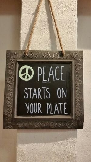 Sharing the same ethics at Perfect Break Vegetarian Cafe in Gerringong