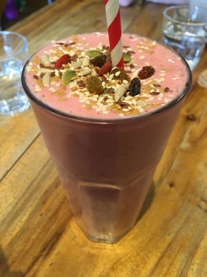 vegan smoothie at Perfect Break Vegetarian Cafe in Gerringong