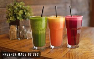 Fresh Custom Juices at Perfect Break Vegetarian Cafe in Gerringong