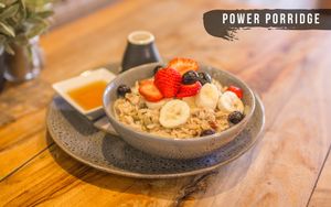 Power Porridge at Perfect Break Vegetarian Cafe in Gerringong