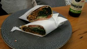 Wrap at Perfect Break Vegetarian Cafe in Gerringong