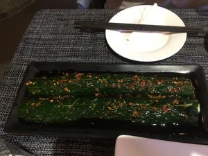 Spicy cucumber at Pure Lotus in Yangshuo