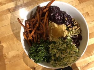 The beet sweet potato bowl was the best! at Prairie Bay in Brainerd