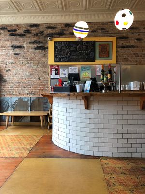 Front ordering  at Oaxaca Taqueria in Brooklyn