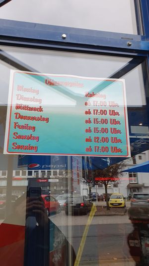 Opening Times Arena changed. at Miss PeppeR in Wilhelmshaven