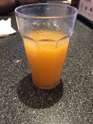Medium fresh squeezed orange juice  at Batter Up Pancakes in Fresno