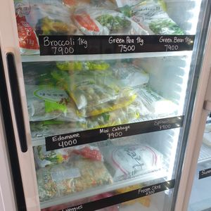 frozen veggies are reliable at Vegan Space in Seoul