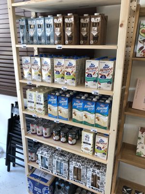 Shelf at Vegan Space in Seoul