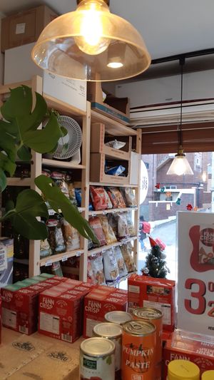 Inside the shop at Vegan Space in Seoul