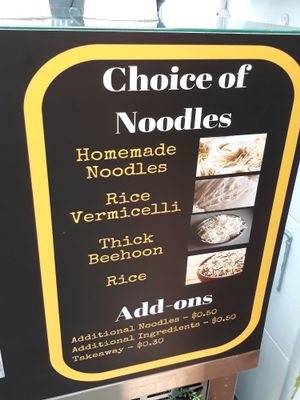 Choice of noodles/rice at Taste of Joy by CCM Foods in North Singapore