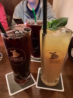 Homemade ice tea at The Orange in Fulda