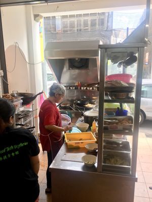 Kitchen at CunThi Good Taste Vegetarian in Penang