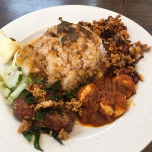 Another variation on Nasi Lamak at CunThi Good Taste Vegetarian in Penang