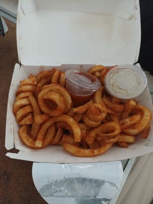 Curly fries at Anti Burger in Panama City
