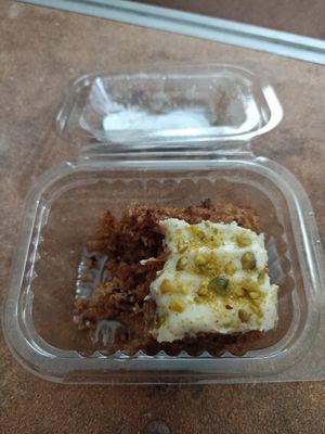 Carrot cake (vegan & gluten free) at Anti Burger in Panama City