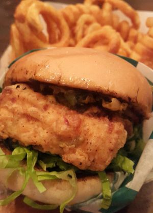 Tofu burger  at Anti Burger in Panama City