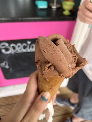   at Cariad Gelato in Porthmadog