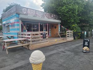 Cariad Gelato Outside at Cariad Gelato in Porthmadog