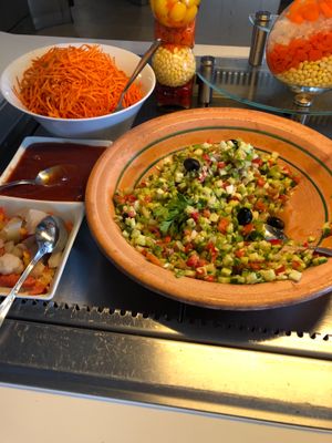 Vegan salad  at Radisson Blu Udaipur Palace in Mezraya